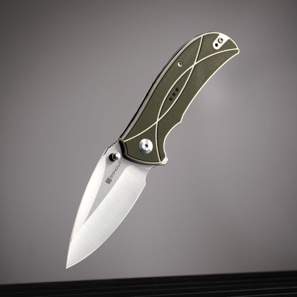 Нож складной туристический Sencut Hyrax, (8.4 см) 9Cr18MoV / G10 серый